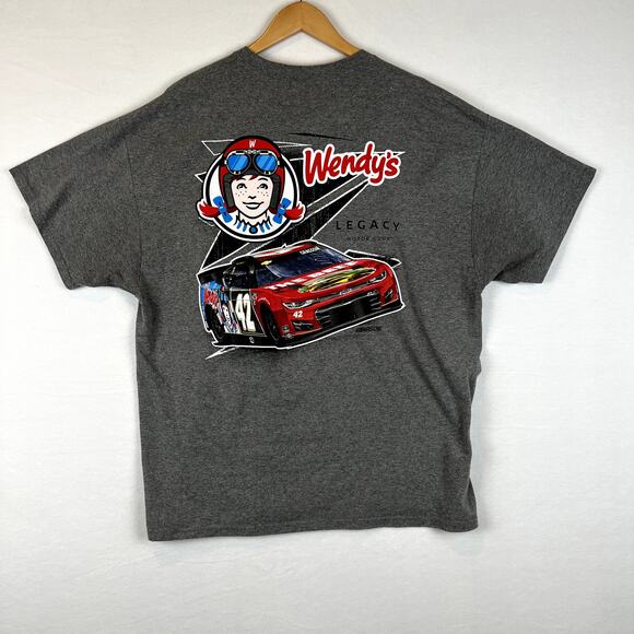Nascar Legacy Noah Gragson Mens 2XL Wendy's Motor Club T Shirt #42‎ - Picture 4 of 9